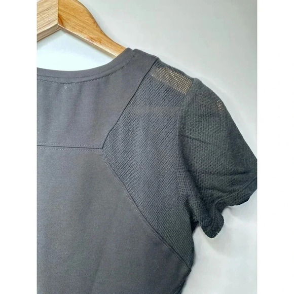 ADDISON Black Mesh Sleeve Ponte’ Bodycon Mini Dress Size XS - Picture 8 of 9